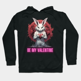 Fluffy Bunny Horror Dark Valentine Hoodie